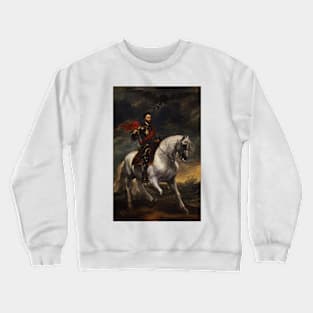 Equestrian portrait of the Emperor Charles V by Anthony van Dyck Crewneck Sweatshirt